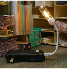 Resim Usb Ledli Rustik Ampul - Florasan Tasarım Masa Lambası 