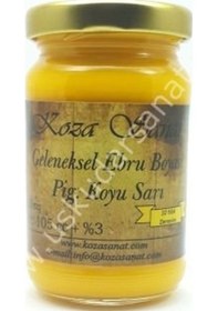 Resim Koza Ezilmiş Ebru Boyası 105Cc Pigment Koyu Sarı 