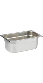Resim Natsan Paslanmaz Çelik Gastronom Küvet AISI 304 Dayanıklı Tasarım 26,5 x 16,2 x 10 cm 