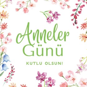 Resim Anneler Günü Mesaj Kartı 
