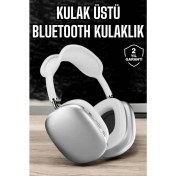 Resim Techno Stock P9 Air Max Kablosuz 5.0 Mikrofonlu Bluetooth Kulaklık Beyaz Yüksek Ses Kaliteli 