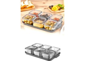 Resim Hane216 Tepsili Lüx 6 Bölmeli Kahvaltılık Seti 