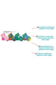 Resim AteşTech Kayıp Çoraplar Eşleştirme Kartları - 32 Çift Kart Çorap - 18 Ay Çocuklar Için 