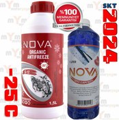 Resim Nova -25 Derece Kırmızı G12 Antifriz 1.5Litre Cam Suyu 