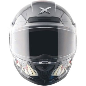 Resim Axor Saber Savage - Athena Grey Grey Ece 22.06 Kapalı Kask Gri - Titanyum 