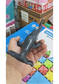 Resim Plastik Oyuncak Büyük Boy Hayvan Çekiç Başlı Köpekbalığı Sphyrna 23 Cm 