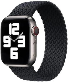 Resim Apple Watch SE 3 44mm ile uyumlu Hasır Örgü Solo Loop Kordon Kayış - FC401 