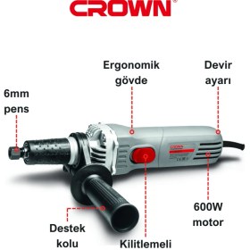 Resim Crown Kalıpçı Taşlama-Uzun 600W Ct13307 