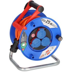 Resim Brennenstuhl Bremaxx Garant Serisi Ip44 Lisanslı 25m 3 Soketli Kablo Makarası Cable Pilot 