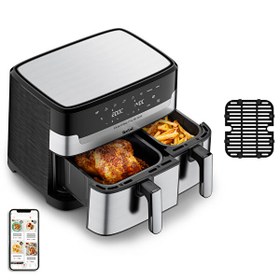 Resim Tefal Easy Fry Dual Basket Az Yağlı Fritöz 
