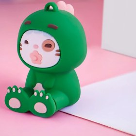 Resim Bipower Sevimli Kedi Anahtarlıklı Telefon Standı Yeşil 