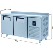 Resim Galleyz Tezgah Tip Buzdolabı - 2 Kapılı - 150x70x85 Cm 