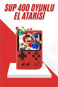 Resim storeks Nostalji Oyunlu Mini Atari Gamebox 400 Oyunlu El Atarisi 