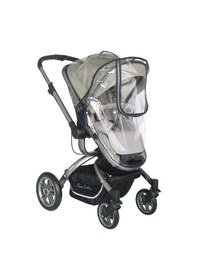 Resim BabyDoor Fermuarlı Travel Bebek Arabası Yağmurluğu Puset Stoller Beyaz 