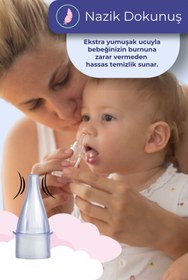 Resim BLUEWELL ORTHOPEDICS PRODUCTS 5X Otribebe Brunobaby Weebaby Uyumlu Nazal Aspiratör Yedek Uç Burun Aspiratörü Ucu Yumuşak Uç 10'lu 