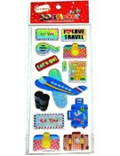 Resim Ticon 3d Sticker Travel 
