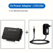 Resim USB 3.0'dan SATA IDE Sabit Disk Okuyucu, Harici Hard Drive Ultra Kurtarma Dönüştürücü ile Evrensel HDD/SSD Adaptör Kiti, 2.5/3.5" için Güç Kaynağı ve USB HD Adaptörlü (12V/2A), Bilgisayar İlaveleri Veri Geri Yükleme Aracı, Şık Tasarım, Dayanıklı Çift Başlı Konnektör, Uzak Mesafe Aktarmalı 