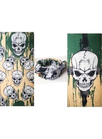 Resim Ttt Haki Kuru Kafa Baskılı Buff Bandana 25X48 cm 