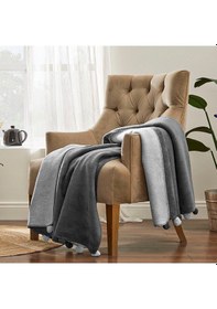 Resim Ponponlu Pamuk Battaniye Tek Kişilik 150x200 Zınn-winglocken Desenli 