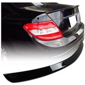 Resim Mercedes W204 C Serisi Kasa Spoiler Piano Black Boyalı 