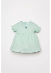 Resim U.S. Polo Assn. U.s Polo Assn. Kız Bebek Yeşil Elbise 5274-50232 Yeşil 