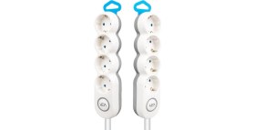 Resim Vea VE-2S4S 4'lü 1.5 mt Kablolu Anahtarlı Grup Priz 