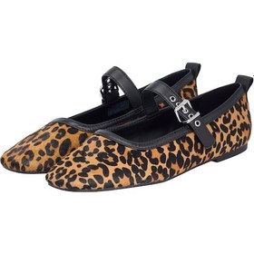 Resim Tommy Hilfiger Tjw Maryjane Leopard Ballerına Kadın Kahverengi Ayakkabı - En0en02885 Kahverengi 