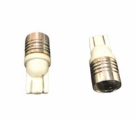 Resim T10 Led Ampul 1 Çipli Mercekli Beyaz 12 Volt 