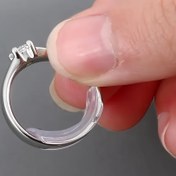 Resim 8 Silikon Halka Ölçüsü Seti - Görünmez Kaymaz Halka Aralıkları, Gevşek Halkalar İçin Kolay Kurulum, Şeffaf Plastik Malzeme, Erkekler ve Kadınlar İçin Mükemmel Uygunluk, Halka Ölçüsü Aleti 