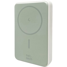 Resim Nettech Ent-pw38 15w 10000 Mah Magsafe Powerbank Kablosuz Şarj Cihazı Şarj Aleti - Beyaz 