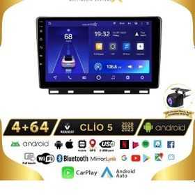 Resim Clio 5 2020-2023 Model 4+64gb Android 13 Kablosuz Carplay Naviga 