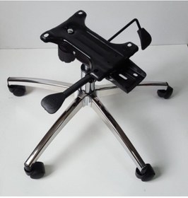 Resim YILDIZSİT Büro Koltuğu Yıldız Ayağı Çift Kollu Kuyruklu Mekanizma Krom Pistonlu Çap 70 Cm 