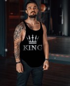 Resim Freeyez King Gym Fitness Tank Top Sporcu Atleti 