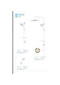 Resim İsaoğlu Yapı Beyaz Tepe Yağmurlama Duş Sistemi Frame Beyaz Duş Seti Yağmurlama Beyaz 