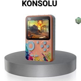 Resim MiraLive Retro Taşınabilir Oyun Konsolu 500 Klasik Oyunlu, 3.0 Inç Renkli Ekran 