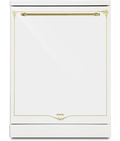 Resim VESTEL BM 5001 RB Beyaz Rustik 5 Programlı Bulaşık Makinesi 