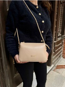 Resim Just Polo Kadın Zincir Askılı Günlük Ve Özel Kullanıma Omuz & Çapraz Çanta Shoulder Bag Vizon 