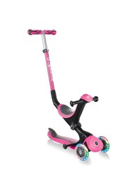 Resim Globber Go Up Deluxe Pembe Oturaklı Işıklı 3 Tekerlekli Çocuk Scooter Outlet 