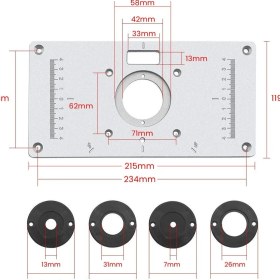 Resim Rox Wood 0120 Alüminyum Freze Tezgahı Tablası 
