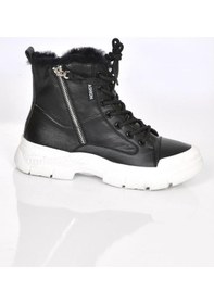 Resim Guja 24K310-24 Kadın Hakiki Deri Spor Bot Siyah 