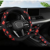 Resim Willowhaven 3 Parça Kelebek Blingbling Direksiyon Ve El Freni Kılıfı Seti Mavi Mavi 