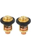 Resim Bueattuh 2pc 66M-12411-00 Yamaha Dıştan Takma Motorlu Motor Parçası Için Tekne Motoru Termostatı (Yurt Dışından) 