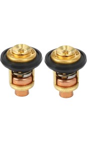 Resim Bueattuh 2pc 66M-12411-00 Yamaha Dıştan Takma Motorlu Motor Parçası Için Tekne Motoru Termostatı (Yurt Dışından) 