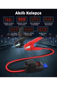 Resim Genel Markalar Jstar Mini 13000mah 1000a Jump Starter Taşınabilir Akü Takviye Cihazı Lcd Ekran(POWERBANK LED) 