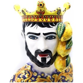 Resim Moor Dekoratif Desenli Büst Heykeli 