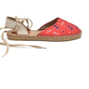 Resim Su Espadril Flora Kırmızı Kadın Düz Espadril 