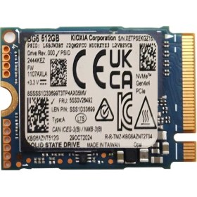Resim Kioxia Bg6 512GB 22X42 M.2 Nvme SSD 