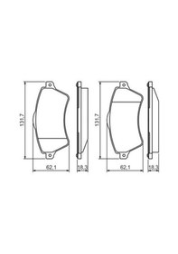 Resim Land Rover Freelander 1 2.0d 1997-2003 Bosch Ön Balata Netpar23615 70-72 Kw 