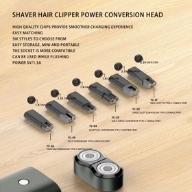 Resim Cop Rose 1 adet 5V Type-C Tıraş Makinesi Şarj Adaptörü, Hızlı Şarj, Kompakt Tasarım, Tıraş Makineleri ile Uyumlu | Silindirik Şarj Bağlantısı 