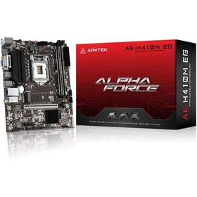 Resim ARKTEK ALPHA FORCE, AK-H410M EG VA, 2xDDR4, M.2, D-Sub, HDMI, 10.Nesil, LGA1200 Soket, Anakart 